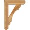 Ekena Millwork Olympic Craftsman Rough Sawn Bracket w/ Offset Brace, Western Red Cedar, 6"W x 20"D x 28"H BKT0604X20X28OLY04RWR - alternate 3